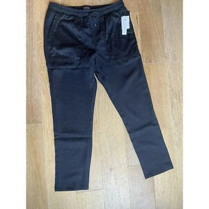 Malibu Men’s Linen look textured pants NWT Sz Large retail $68 100% Polyester